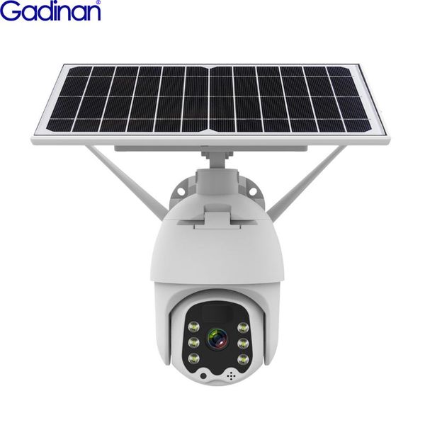 

gadinan solar ip camera 4g sim card / wifi wireless speed dome cctv ptz security battery powered 1080p hd outdoor cameras