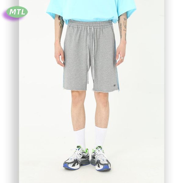 

men's wear | 2021 summer casual denim splicing capris pants, Black