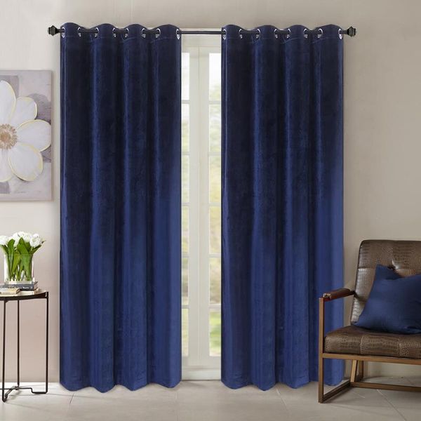 

curtain & drapes velvet blackout for bedroom living room insulating modern style windows home decoration solid colors custom size