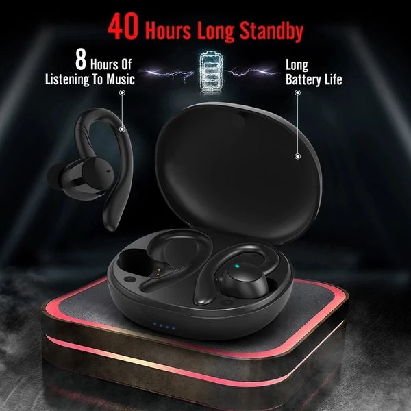 

noise cancelling headphones, tw13 tws wireless bluetooth 5.0 earphones, sports gaming headset, hands-earbuds