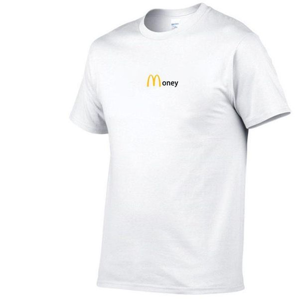 

men's t-shirts 2021 summer m money fun creat print t-shirt mens 100% cotton hip hop streetwear harajuku white tee, White;black