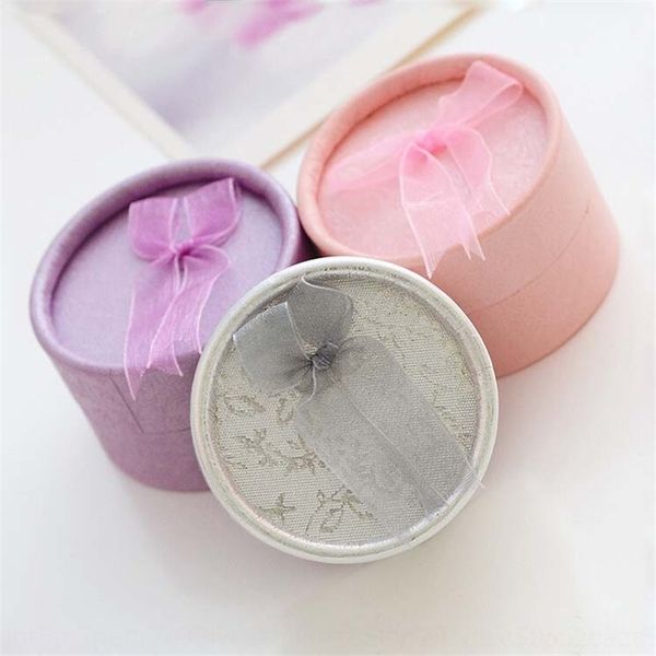 

ki6f bow butterfly small round creative ring earring packing packaging boxes classic jewelry gift jewelry boxes, Black;white