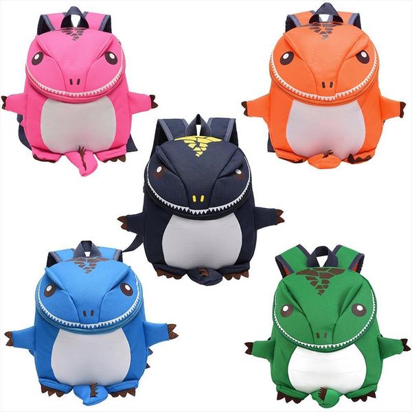 

children cartoon school bag backpack dinosaur shaped fashion parentchild travel kindergarten 2 5 years old kids backpacks bags
