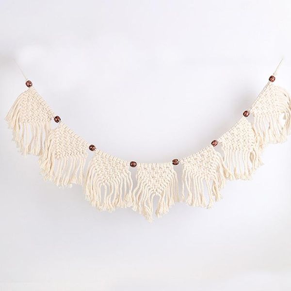 

tapestries living room door curtain rope vintage wedding tassel wall hanging macrame woven ornament tapestry home decoration cotton linen