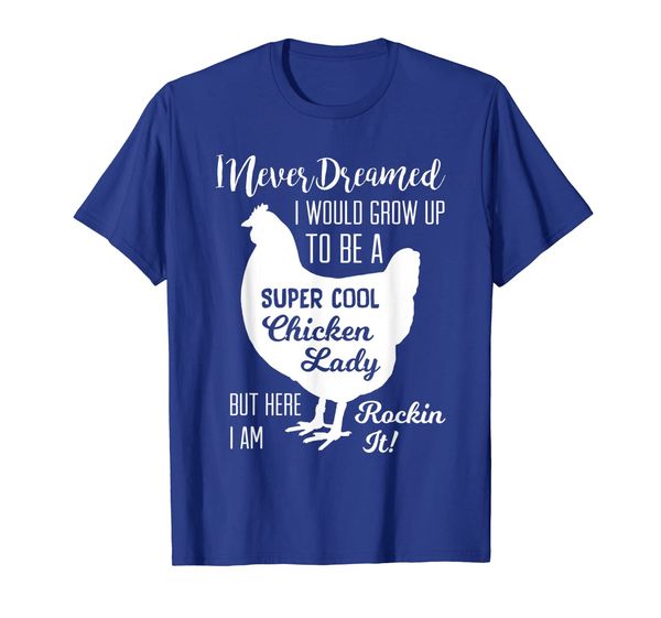 

super cool chicken lady for ladies who love chickens t-shirt, White;black