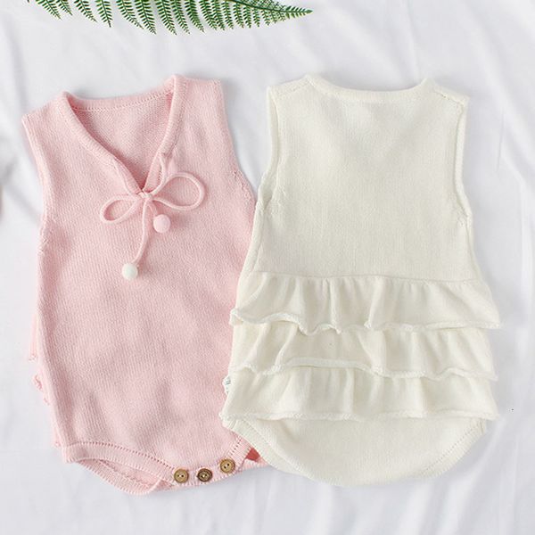 

spring baby clothes bodysuit pure color knit autumn infant girls rompers, Blue