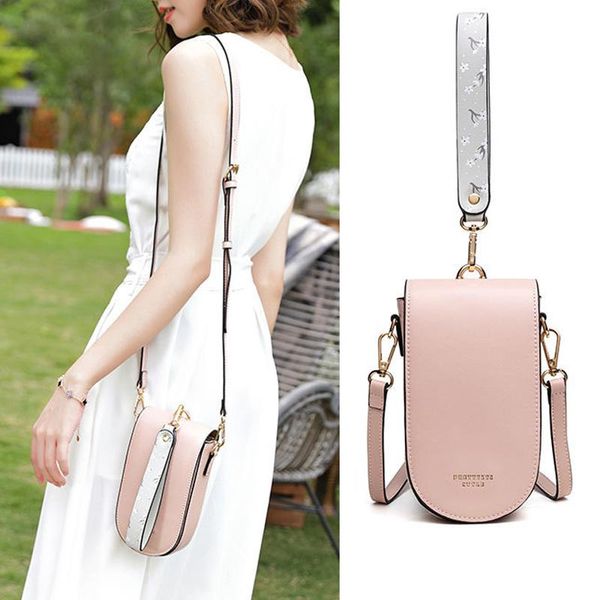 

cross body brand designer wristlet small hangbag women soft pu leather mini shoulder crossbody messenger phone bag ladies card purse female