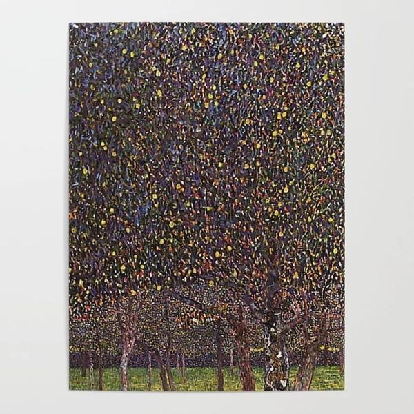 

paintings wall art print canvas painting gustav klimt home decor birnbaum poster colorful modular tree picture modern living room no frame