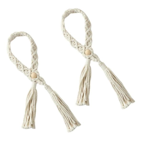 

curtain & drapes 2pcs creative hand knitting craft holders household tiebacks
