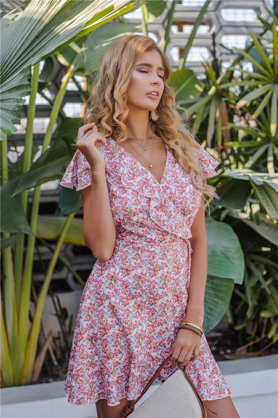 

the women's dress short-sleeved printed maternity clothes dresses for po shoot, White