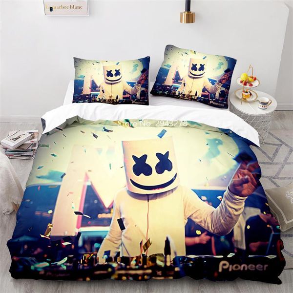 

bedding sets home textile electric sound series pattern duvet bed cover pillowcase set children bedroom decoration color print