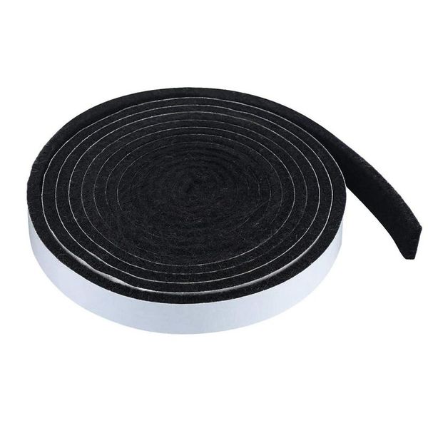 

tools & accessories bbq gasket black smoker grill tape high temp seal self stick gasket, 11.8 ft length 3mm thickness