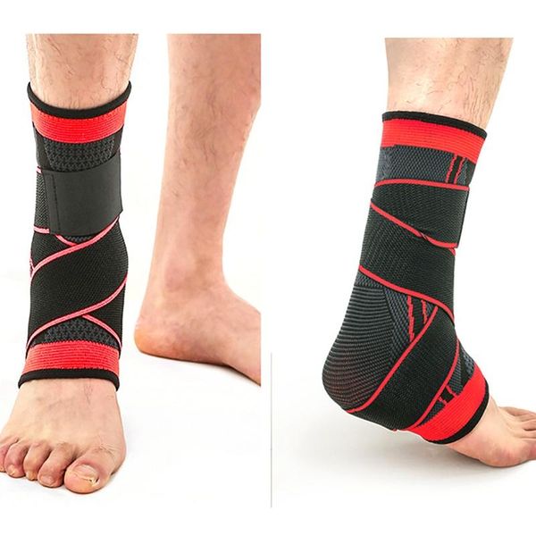 

ankle support adjustable foot heel cover protective wrap for football fitness sportswear accessories, Blue;black