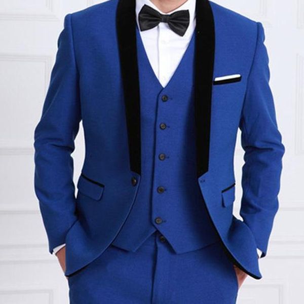 

men's suits & blazers custom made fashion lapel men slim fit groom tuxedo for wedding dinner party costume (jacket+pants+vest), White;black
