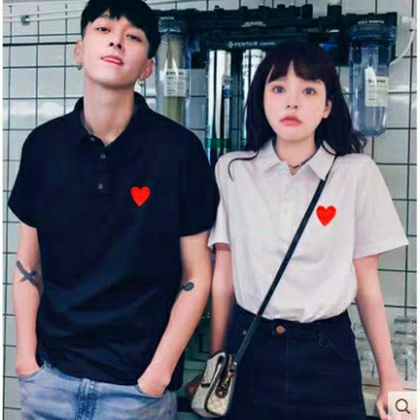 

new mens polos t-shirt womens short-sleeved high-quality fashion letter printing hip-hop style clothes with label box, White;black