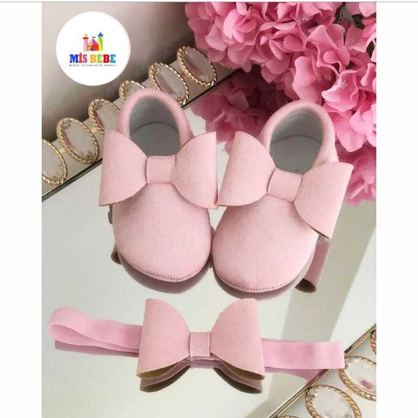 

first walkers baby girl shoes and headband set fashion quality cotton soft crib