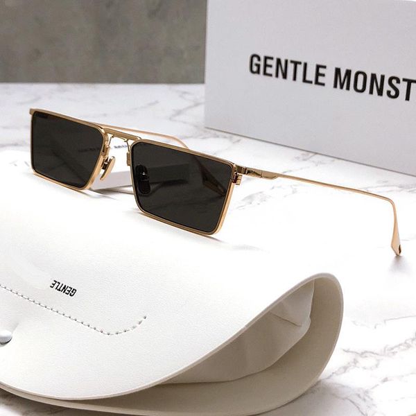 

sunglasses 2021 gm luxury gentle bond sunglass for women square metal uv400 lady retro oculos with original box, White;black