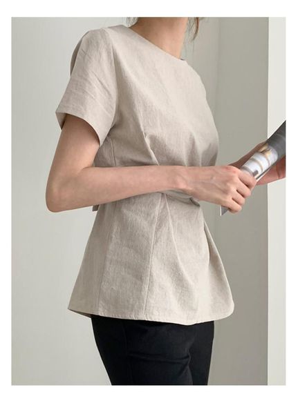 

women's blouses & shirts 2021 formal shirt female women blouse summer maxi blusas casual elegant vintage short sleeve cotton oversize l, White