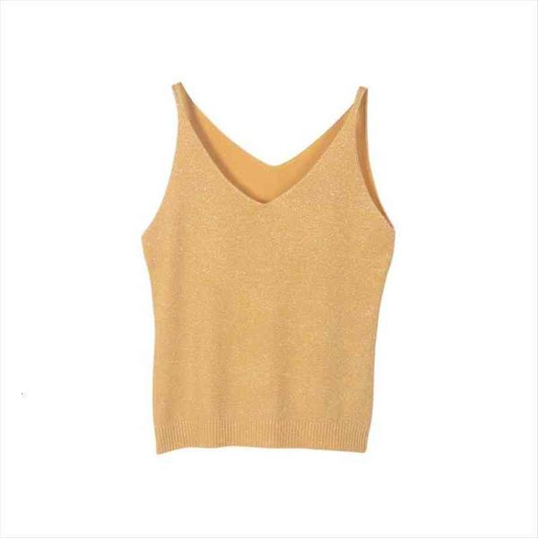 

v neck sleeveless women cami shirt spaghetti strap vest knitted camis, White
