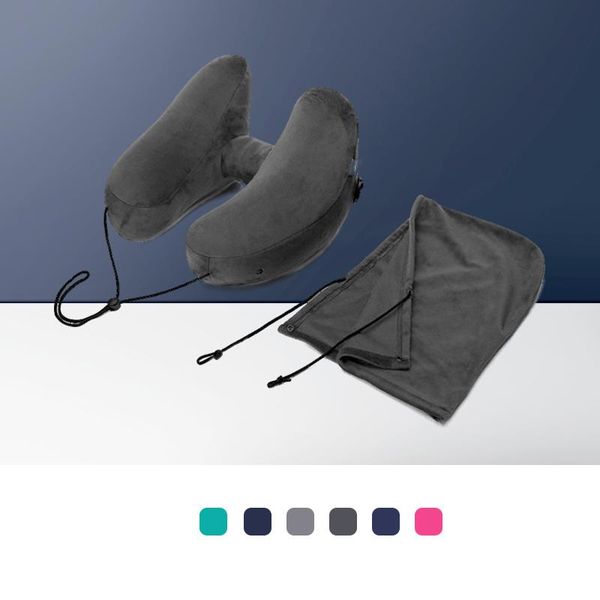 

pillow h shape inflatable travel folding lightweight nap neck car seat office airplane sleeping cushion