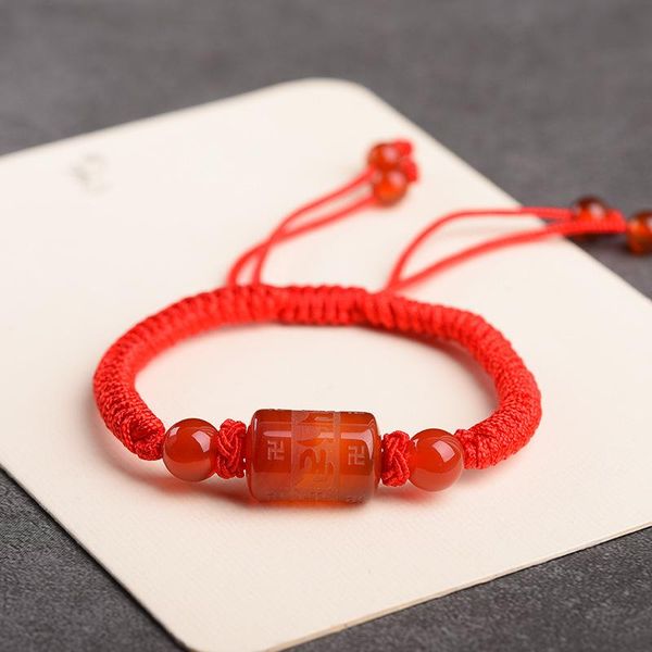 

charm bracelets handmade knotted obsidian beads bracelet red lucky rope om mani padme hum buddha mala grande lovers jewelry, Golden;silver