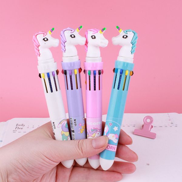 

pen lovely ball point unicorn girl heart cartoon colorful ball point