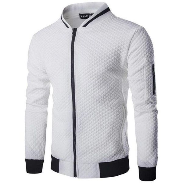 

men's jackets 2021 spring men casual outer wear thick plush zip stand collar casua jacket street windbreaker coat, Black;brown