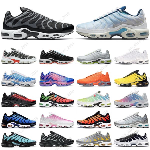 

36-45 tn plus men women running shoes black aquamarine particle grey triple bat lava white pink scream green aqua silver mens trainers outdo