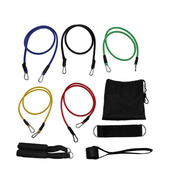 

13pcs/set 11pcs/set latex tubes resistance bands home gym strength training pull rope yoga tension band fitness equipment stripes