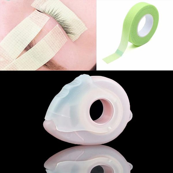 

false eyelashes rotating dispenser tape cutter eyelash non-woven isolation tapes extension under patches supplies
