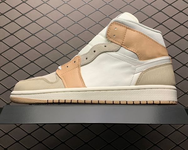 

2021 jumpman women's basketball shoes men's 1 s khaki powderk outdoor sports sneaker with box