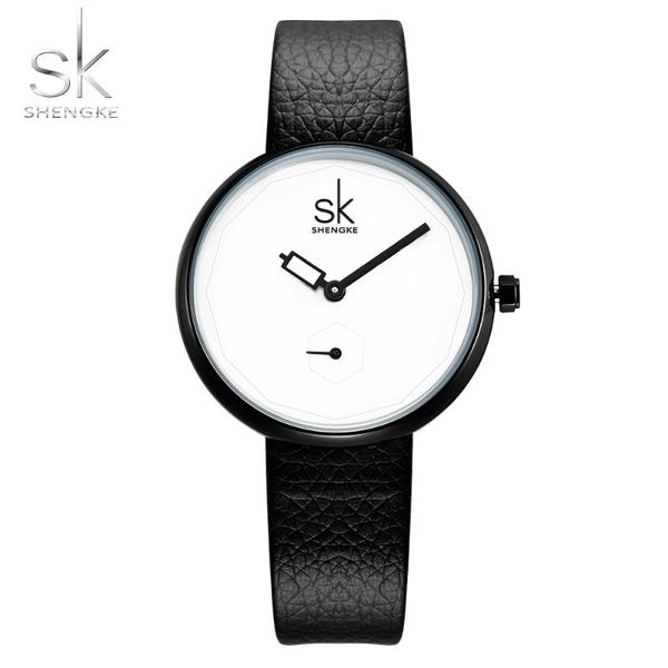 

luxury women watches black leather band dresses watch creative simple ladies quartz feminino relogio clock wristwatches, Slivery;brown