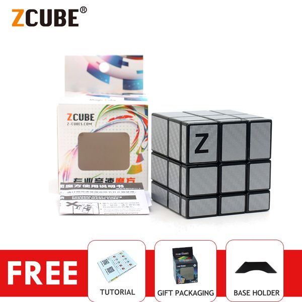 

3x3x3 Mirror Magic Cube Carbon Fiber stickers Professional Cast Coated Funny Twist Neo Cube Puzzle Toys