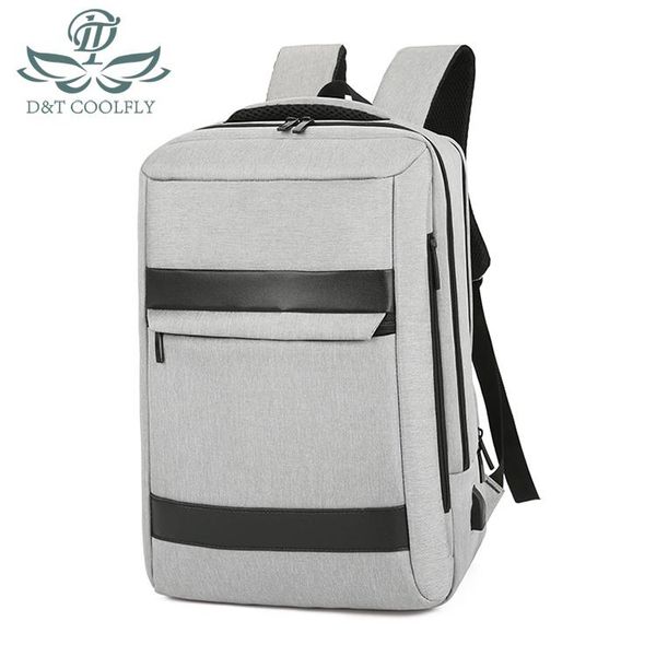 

backpack d&t 2021 fashion men women waterproof 15.6'inch laphigh-capacity polyester school hiking student bags