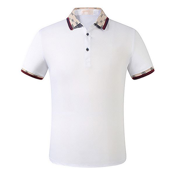 

2022 mens stylist polo shirts luxury italy men clothes short sleeve, White;black