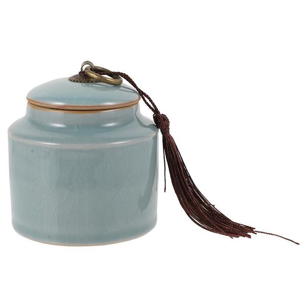 

storage bottles & jars 1pc ceramic bottle can container deskbox