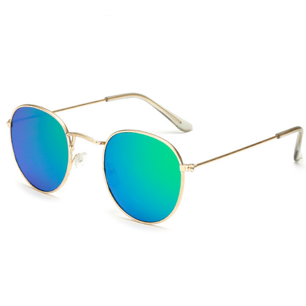 

sunglasses light weight metal round frame sun glasses pilot goggles classic eyewear shades for women men couple, White;black
