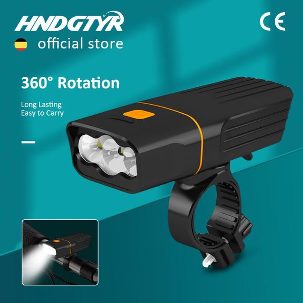 

bike lights 5200mah htk3 bicycle led light runtime 10+ hours usb rechargeable mtb front lamp headlight as