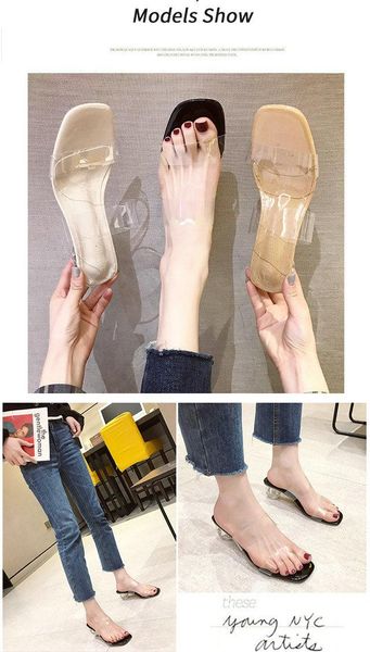 

crystal high heels fairy style 1pcs slippers, Black