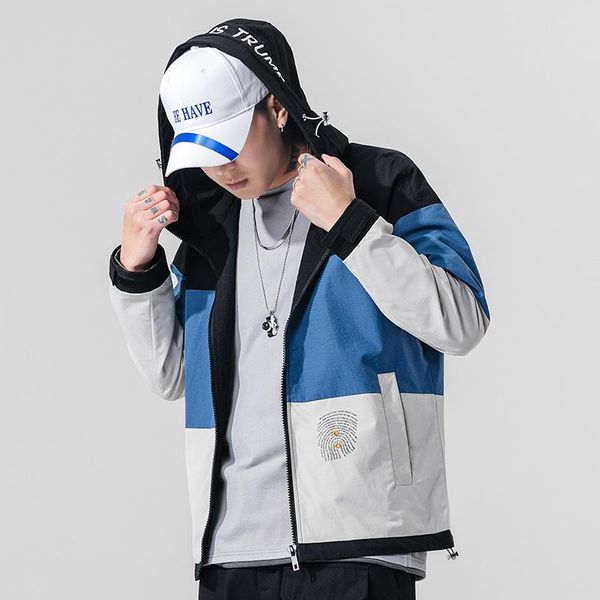 

men's jackets men yellow streetwear hoody bomber jacket m-4x autumn hip hop hooded patchwork mens coat male hoodies coats, Black;brown