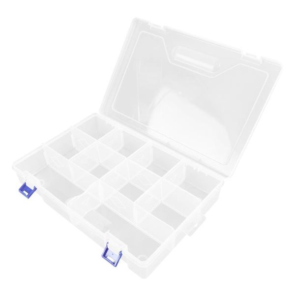 

storage drawers 1 pc transparent parts box 10-compartment electronic components