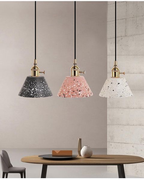 

pendant lamps modern simple dining room lamp marble pattern bar chandelier bedside northern europe creative small