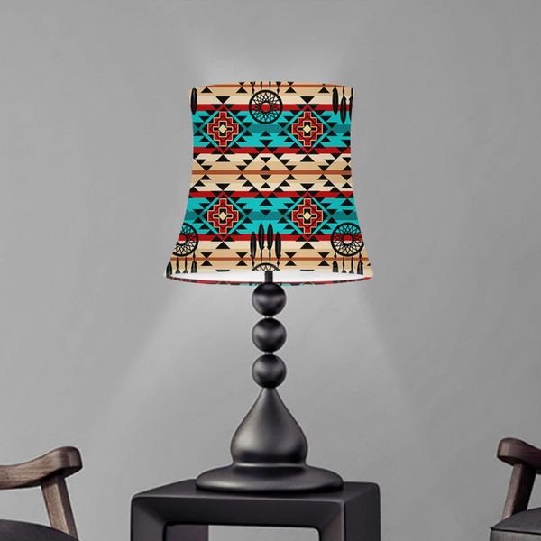 

lamp covers & shades tradition tribal art pattern printed bedside shade fashion home lighting accessories decortion dustproof washable lamps