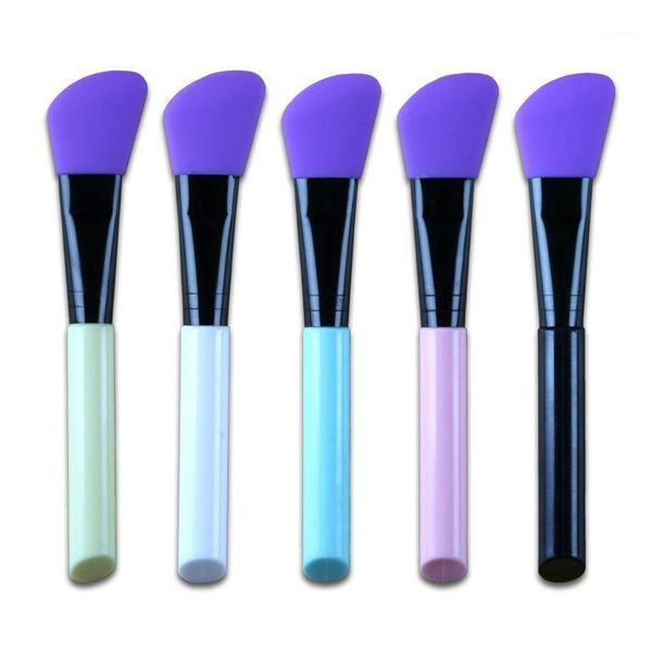 

fashion colorful portable durable mask brush silicone soft head coating beauty cleaning makeup tool makeup1