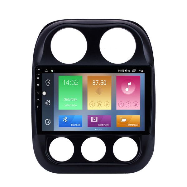 

10.1 inch car dvd android auto multimedia player for jeep compass 2010-2016 with mirrorlink music aux support swc dvr