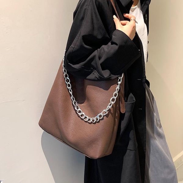 

evening bags niche design soft large-capacity bag 2021 female crossbody retro armpit bucket shoulder width: 34cm