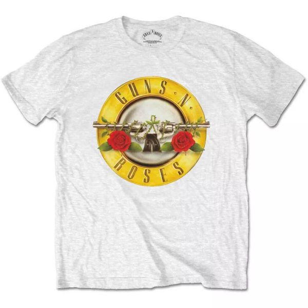 

guns n 'roses classic logo official t-shirt men unisex, White;black
