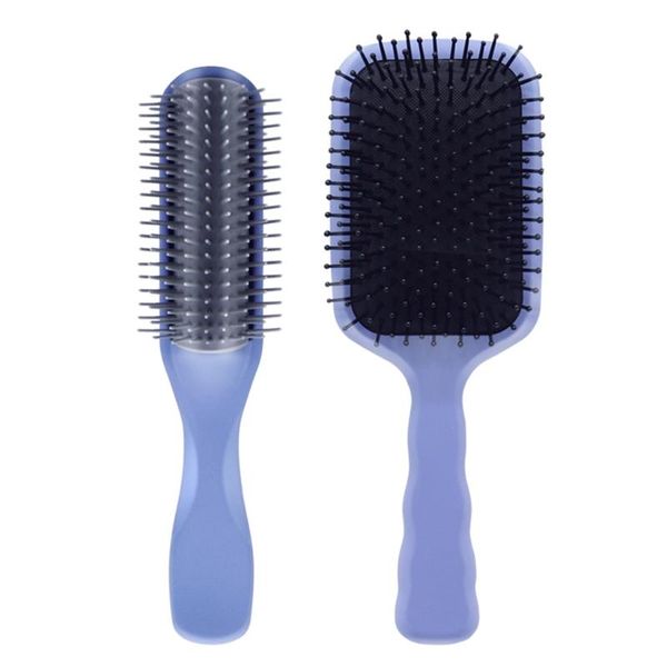 

hair brushes 918d paddle brush with cushion base daily massage for women men kids, Silver