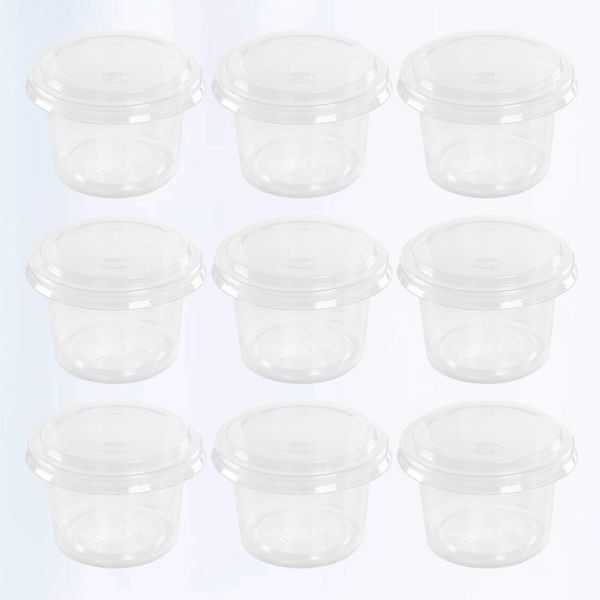 

storage bottles & jars 200pcs disposable sauce cups small container jelly pudding mousse cup with lid for home shop