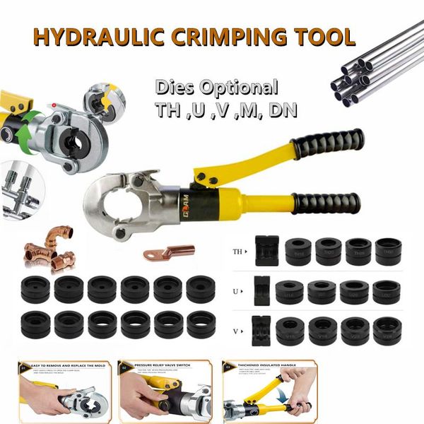 

power tool sets kg-1632hydraulic plumping pex pipe crimping tools clamping for pressing stainless tube fitting with th,u,v,m,vau jaws